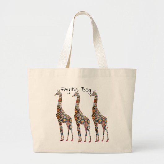 Florillas Giraffe Tote Bag Jumbo Stoffbeutel (Vorne)