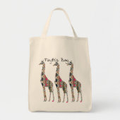 Florillas Giraffe Tote Bag Tragetasche (Vorne)