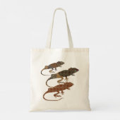 Florillas Lizards Tote Bag Tragetasche (Rückseite)