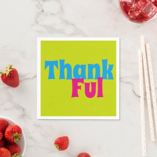 Florillas Thankful Serviette (Beispiel)