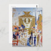 Florine Stettheimer Die Kathedralen der Wall Stree Postkarte (Vorne/Hinten)