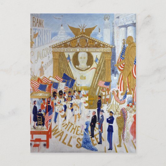 Florine Stettheimer Die Kathedralen der Wall Stree Postkarte (Vorderseite)
