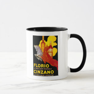 Florio Cinzano Vintage Poster Europa Tasse