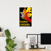 Florio Cinzano Vintage PosterEurope Poster (Heimbüro)