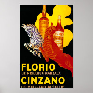Florio Cinzano Vintages PosterEurope Poster