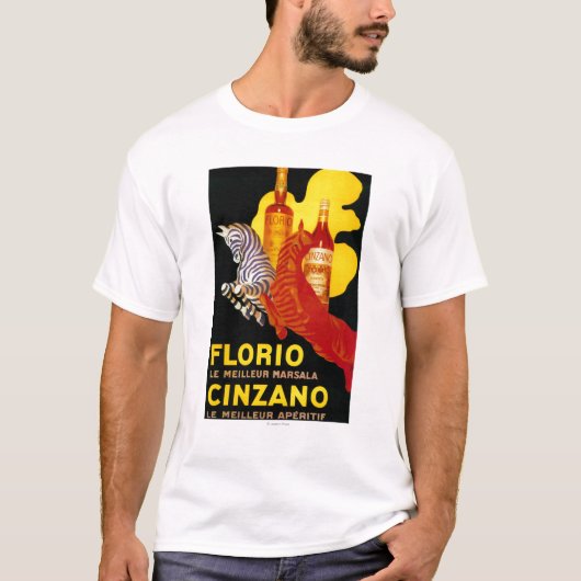 Florio Cinzano Vintages PosterEurope T-Shirt (Vorderseite)
