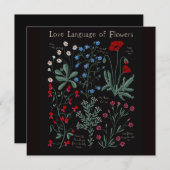 Floriograpy Liebe Sprache der Blume botanisch (Vorne/Hinten)