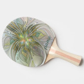 Florische Fantasie Modernes Fraktal Blume Tischtennis Schläger (Seitenansicht)
