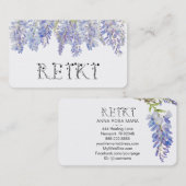 *~* Florische Wisteria Blume Wasserfarbe - REIKI Visitenkarte (Vorne/Hinten)