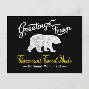 Florissant Fossil Beds National Monument Bear Postkarte