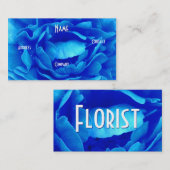 Florist - Blaue Rose Visitenkarte (Vorne/Hinten)