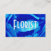 Florist - Blaue Rose Visitenkarte (Rückseite)