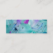 Florist - Blue Floral Mini Visitenkarte (Rückseite)