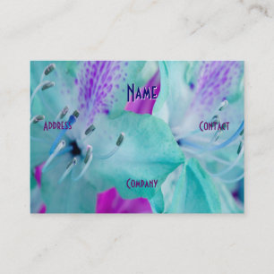 Florist - Blue Floral Visitenkarte
