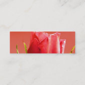 Florist - Blue Pink Rose Mini Visitenkarte (Rückseite)