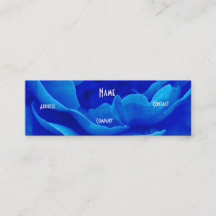 Florist - Blue Pink Rose Mini Visitenkarte