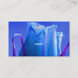 Florist - Blue Pink Rose Visitenkarte