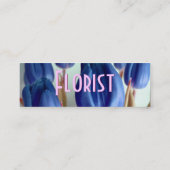 Florist - Blue Tulips Mini Visitenkarte (Rückseite)