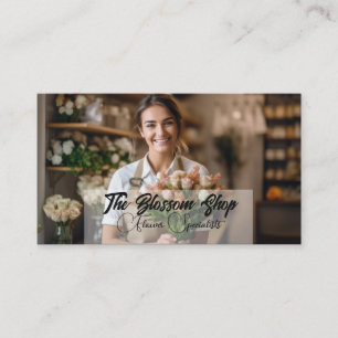 Florist Blume für einen Kunden Visitenkarte