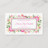 Florist, Blume Shop, Blume Visitenkarte (Vorderseite)