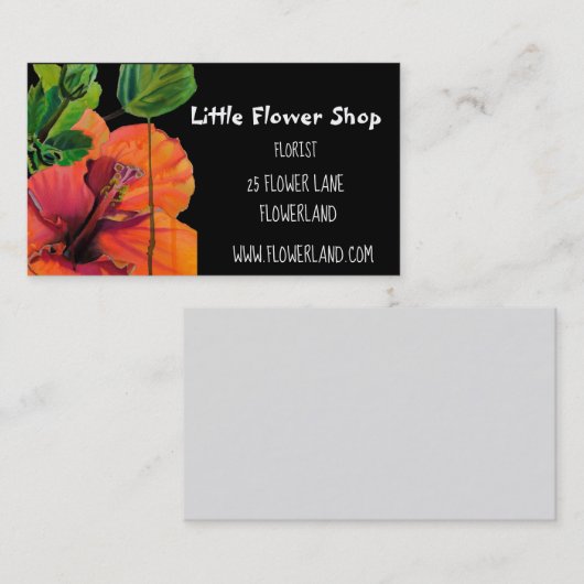 Florist Blume Shop Moderne Blume Business Visitenkarte (Vorne/Hinten)