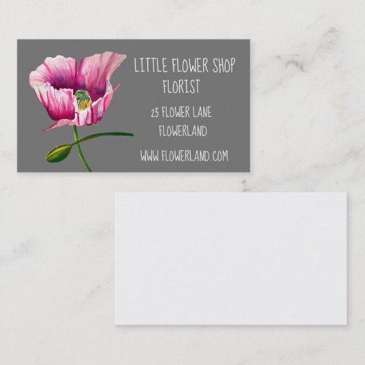 Florist Blume Shop Modernes Business Business Visitenkarte (Vorne/Hinten)