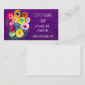 Florist Blume Shop Modernes, einfaches Geschäft Visitenkarte (Vorne/Hinten)