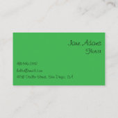 Florist Blume Shop Visitenkarte (Rückseite)