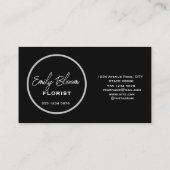 Florist, Blume Visitenkarte (Rückseite)