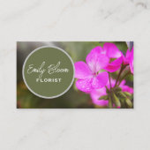 Florist, Blume Visitenkarte (Vorderseite)
