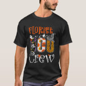 Florist Boo Crew Ghost Pumpkin Funny Halloween Spo T-Shirt (Vorderseite)