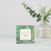 Florist Botanischer Shop für Berufliche Boutique Quadratische Visitenkarte (Stehend Vorderseite)