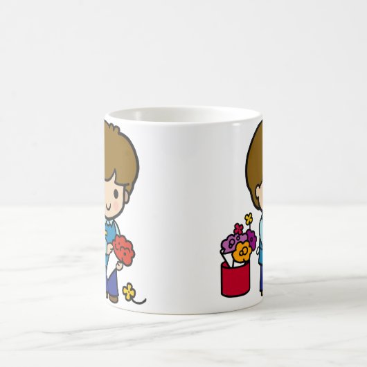Florist Boy Blume Kaffeetasse (Mittel)