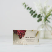 Florist Business Card Design mit Blume Visitenkarte (Stehend Vorderseite)