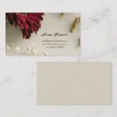 Florist Business Card Design mit Blume Visitenkarte (Vorne/Hinten)