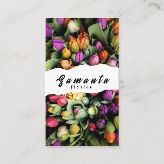 Florist Business Card Visitenkarte (Vorderseite)