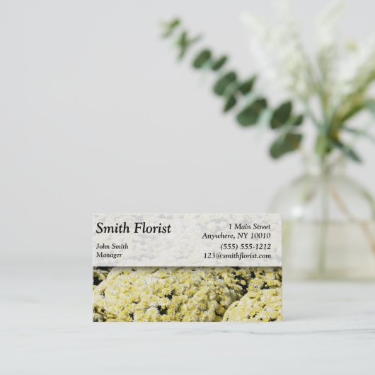Florist Business Card Visitenkarte (Stehend Vorderseite)