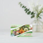Florist Business Card Visitenkarte (Stehend Vorderseite)