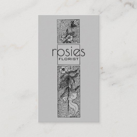 Florist Business Card Visitenkarte (Vorderseite)