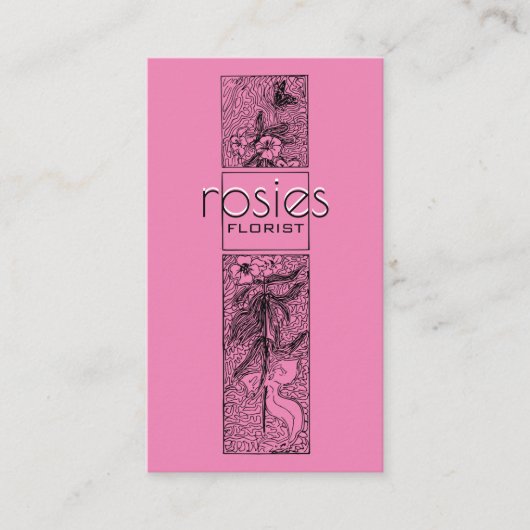 Florist Business Card Visitenkarte (Vorderseite)