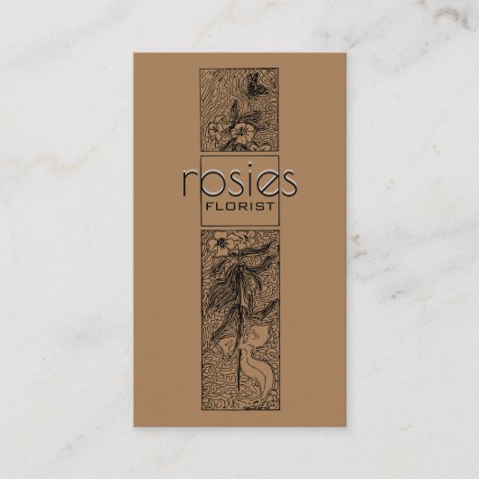 Florist Business Card Visitenkarte (Vorderseite)