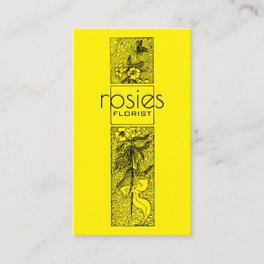 Florist Business Card Visitenkarte (Vorderseite)