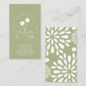 Florist Business Minimalistisch Visitenkarte (Vorne/Hinten)