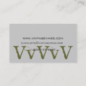 Florist Customizable Business Card Visitenkarte (Rückseite)