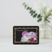 Florist Drama Sense Elegante Beruflich Visitenkarte (Stehend Vorderseite)