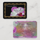 Florist Drama Sense Elegante Beruflich Visitenkarte (Vorne/Hinten)