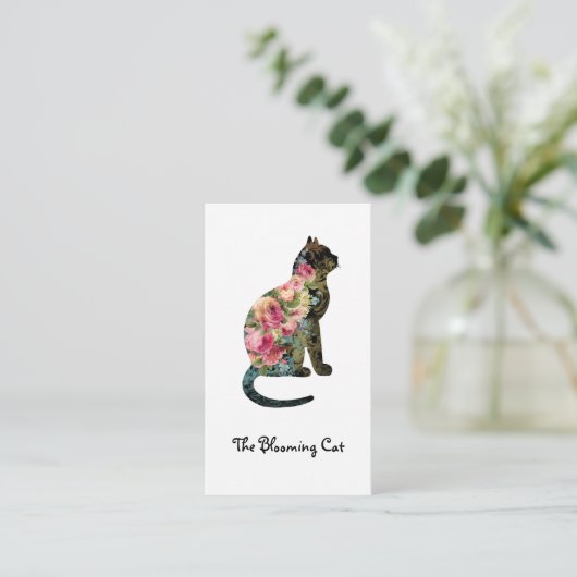 FLORIST editable Visitenkarte (Stehend Vorderseite)