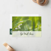 🌸 Florist Edition 🌿 Floral Foto 'Get Well bald! Mitteilungskarte (Vorderseite/Rückseite Beispiel)