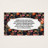 Florist | Elegante Blume Hintergrund (Rückseite)