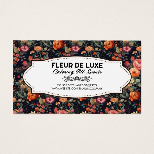 Florist | Elegante Blume Hintergrund (Vorderseite)